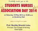 Mangalore: Students Nurses Day will be held on 10th May
